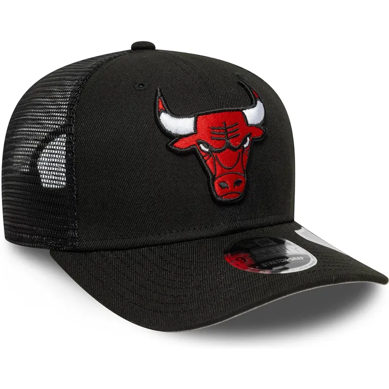 cepur-izliekta-truckeris-melns-snapback-9seventy-stretch-snap-eg-no-chicago-bulls-nba-no-new-era