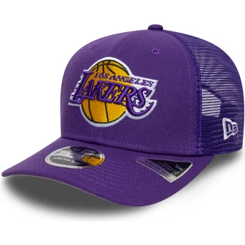 Casquette trucker violette 9SEVENTY Stretch Snap Eg Los Angeles Lakers NBA New Era