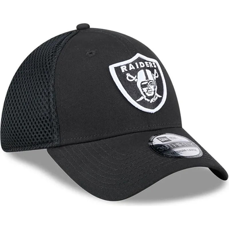 cap-izliekta-black-ajustada-39thirty-evergreen-neo-no-las-vegas-raiders-nfl-no-new-era
