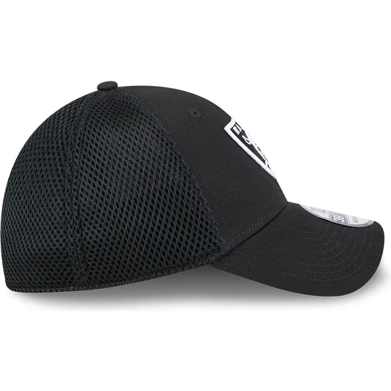 czapka-trucker-czarna-dopasowana-39thirty-evergreen-neo-las-vegas-raiders-nfl-new-era