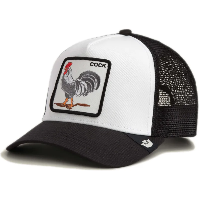 trucker-cap-weiss-und-schwarz-hahn-cock-rooster-the-farm-von-goorin-bros