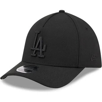 Gorra curva negra ajustada con logo negro 39THIRTY M-Crown A Frame de Los Angeles Dodgers MLB de New Era