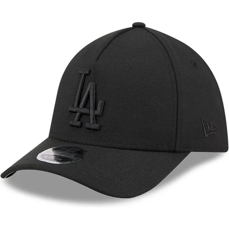 svart-bojd-keps-justerbar-med-svart-logotyp-39thirty-m-crown-a-frame-fran-los-angeles-dodgers-mlb-av-new-era
