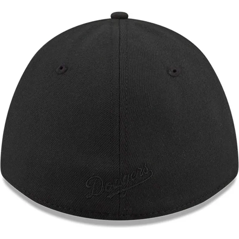 new-era-curved-brim-black-logo-39thirty-m-crown-a-frame-los-angeles-dodgers-mlb-black-fitted-cap