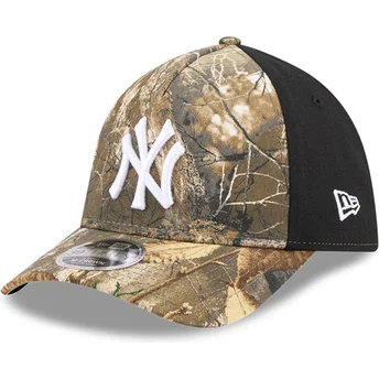 Kurvad keps kamouflage justerad 39THIRTY M-Crown A Frame Realtree New York Yankees MLB av New Era