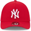 casquette-courbee-rouge-ajustee-39thirty-m-crown-a-frame-new-york-yankees-mlb-new-era