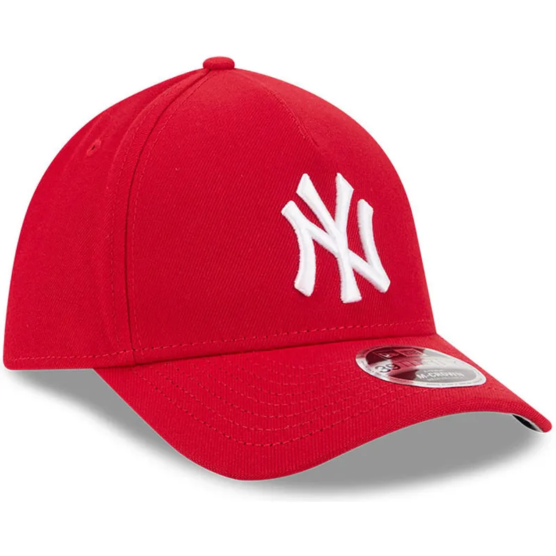 gorra-curva-roja-ajustada-39thirty-m-crown-a-frame-de-new-york-yankees-mlb-de-new-era