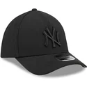 svart-bojd-keps-justerbar-med-svart-logotyp-39thirty-m-crown-a-frame-fran-new-york-yankees-mlb-av-new-era