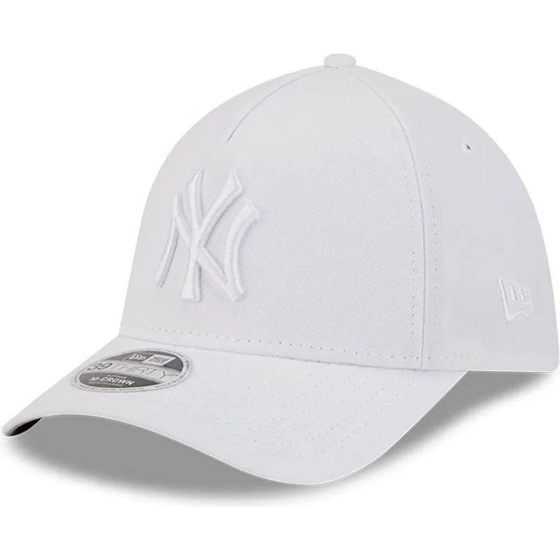 vit-bojd-keps-justerbar-med-vit-logotyp-39thirty-m-crown-a-frame-fran-new-york-yankees-mlb-av-new-era