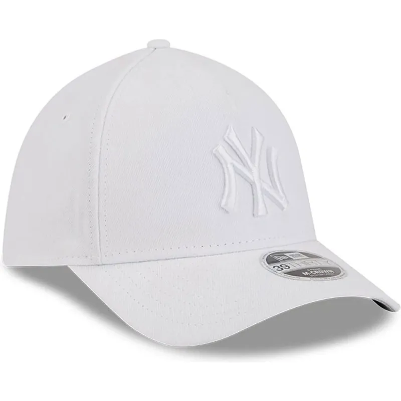 gorra-curva-blanca-ajustada-con-logo-blanco-39thirty-m-crown-a-frame-de-new-york-yankees-mlb-de-new-era