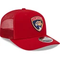 rote-trucker-kappe-9seventy-stretch-snap-evergreen-der-florida-panthers-nhl-von-new-era
