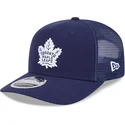 casquette-trucker-bleue-marine-9seventy-stretch-snap-evergreen-toronto-maple-leafs-nhl-new-era