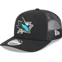 czapka-trucker-czarna-9seventy-stretch-snap-evergreen-san-jose-sharks-nhl-new-era