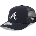 cepur-izliekta-truckeris-tumsi-zils-snapback-9seventy-stretch-snap-evergreen-no-atlanta-braves-mlb-no-new-era