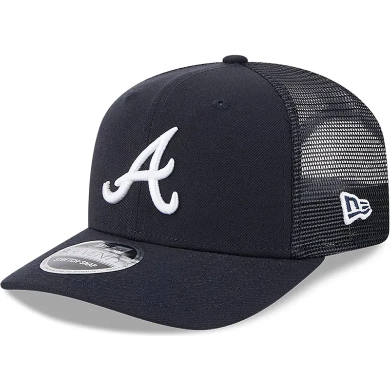 cepur-izliekta-truckeris-tumsi-zils-snapback-9seventy-stretch-snap-evergreen-no-atlanta-braves-mlb-no-new-era