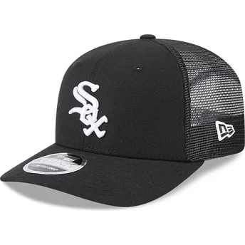 New Era 9SEVENTY Stretch Snap Evergreen Chicago White Sox MLB Black Trucker Hat