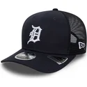 casquette-trucker-bleue-marine-9seventy-stretch-snap-evergreen-detroit-tigers-mlb-new-era