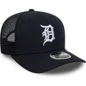 marineblaue-trucker-kappe-9seventy-stretch-snap-evergreen-der-detroit-tigers-mlb-von-new-era