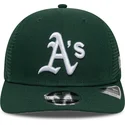 new-era-9seventy-stretch-snap-evergreen-oakland-athletics-mlb-green-trucker-hat