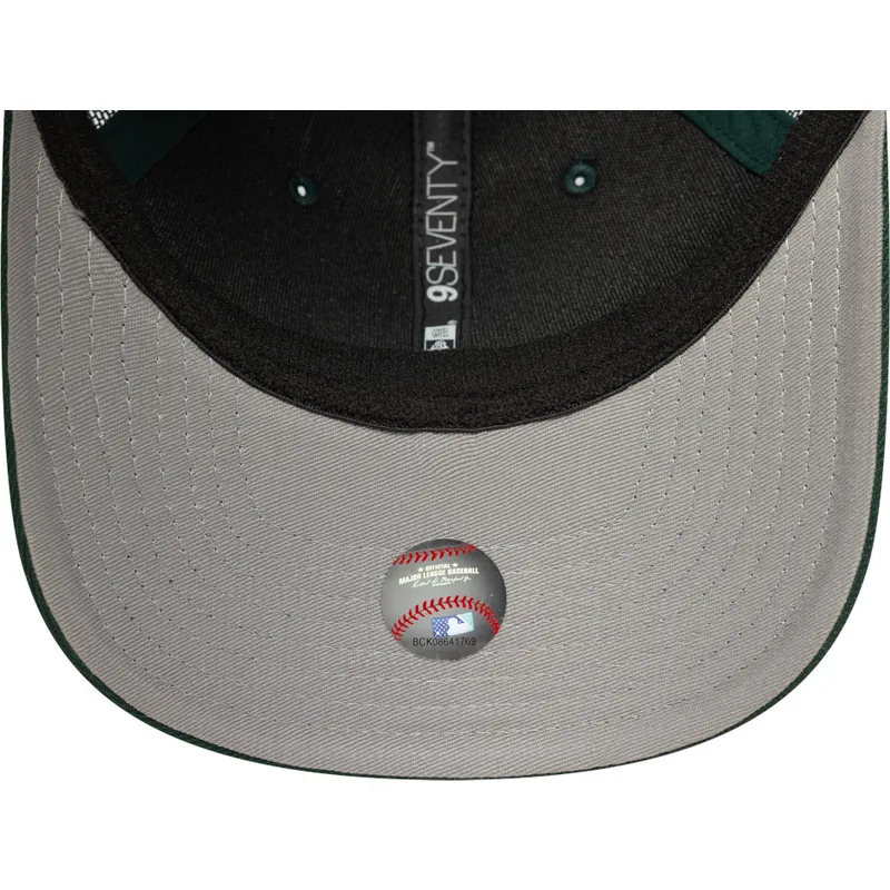 cap-izliekta-green-snapback-9seventy-stretch-snap-evergreen-no-oakland-athletics-mlb-no-new-era