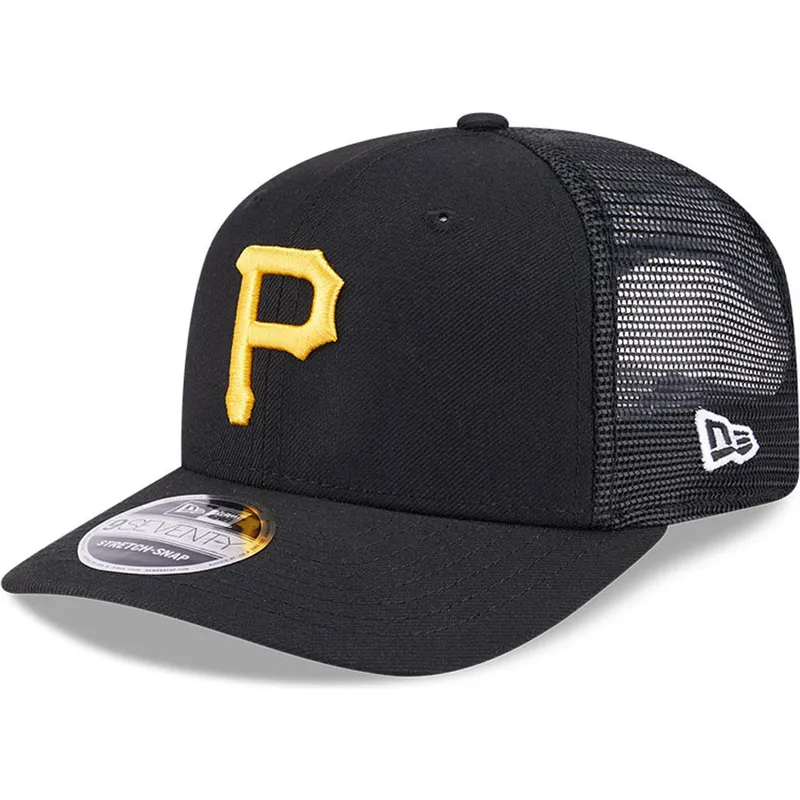 cepur-izliekta-truckeris-melns-snapback-9seventy-stretch-snap-evergreen-no-pittsburgh-pirates-mlb-no-new-era