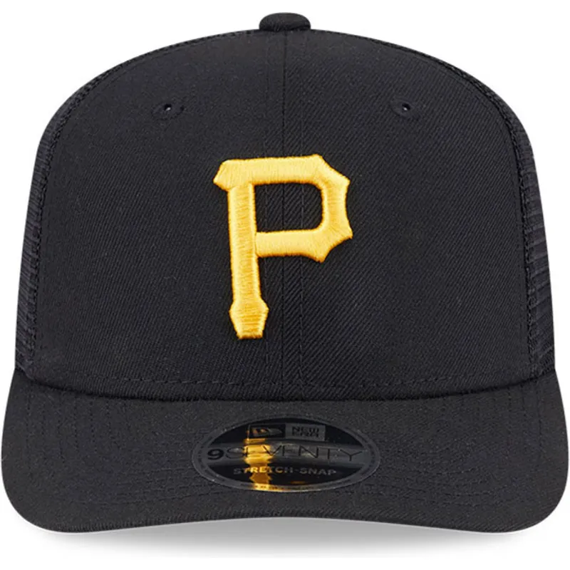 casquette-trucker-noire-9seventy-stretch-snap-evergreen-pittsburgh-pirates-mlb-new-era