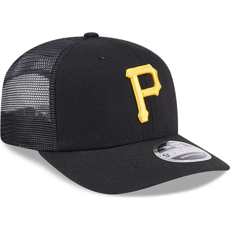 cepur-izliekta-truckeris-melns-snapback-9seventy-stretch-snap-evergreen-no-pittsburgh-pirates-mlb-no-new-era
