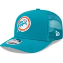 czapka-trucker-niebieska-9seventy-stretch-snap-evergreen-helmet-miami-dolphins-nfl-new-era
