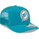 trucker-cap-blau-9seventy-stretch-snap-evergreen-helmet-der-miami-dolphins-nfl-von-new-era