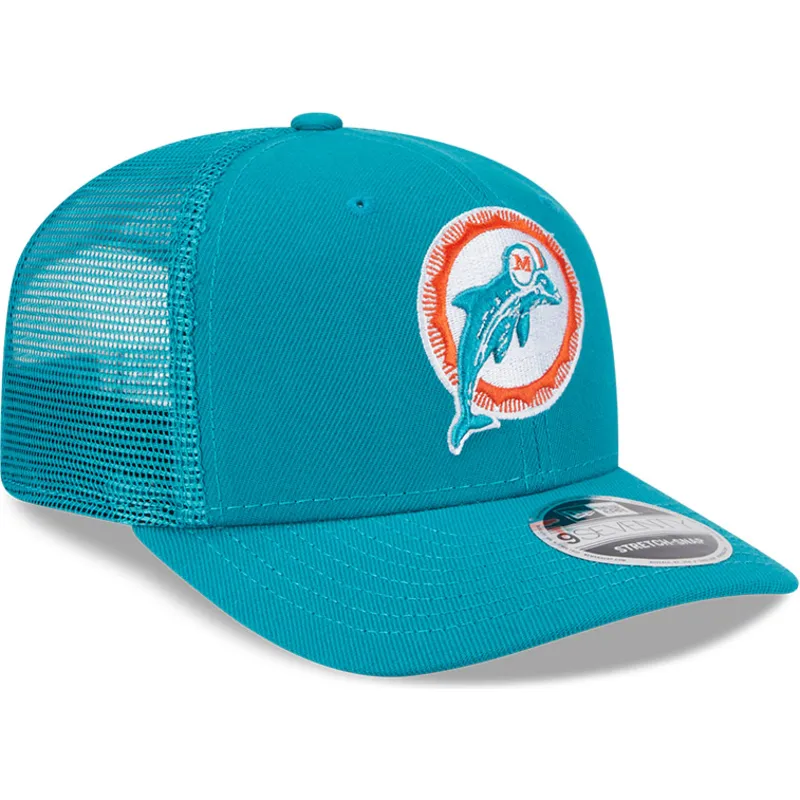 cepur-izliekta-truckeris-zils-snapback-9seventy-stretch-snap-evergreen-helmet-no-miami-dolphins-nfl-no-new-era