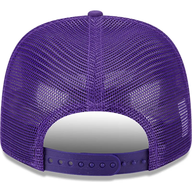 violette-trucker-kappe-9seventy-stretch-snap-evergreen-der-minnesota-vikings-nfl-von-new-era