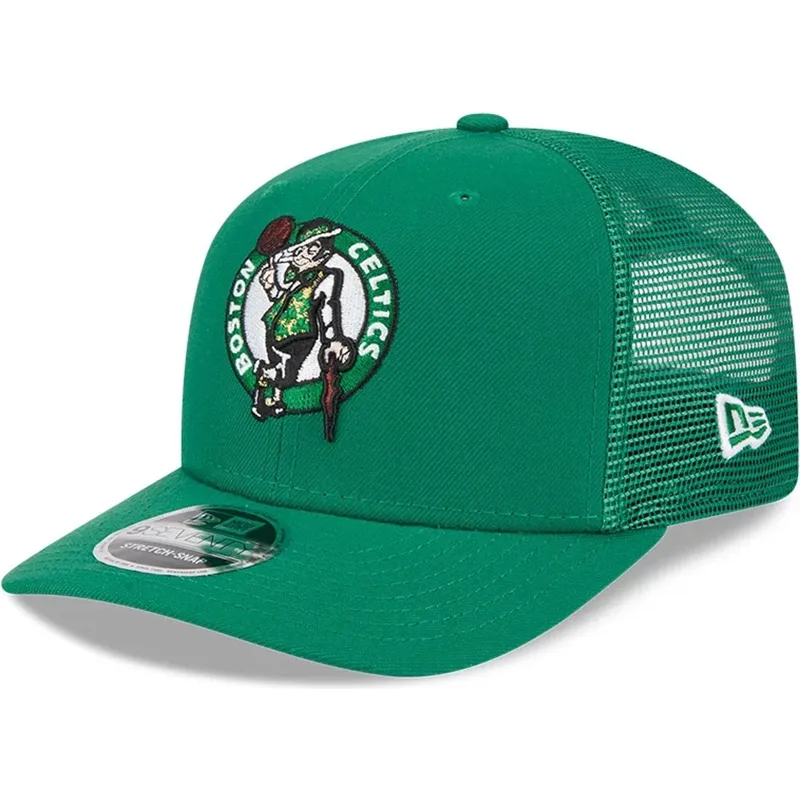 cepur-izliekta-truckeris-zals-snapback-9seventy-stretch-snap-evergreen-no-boston-celtics-nba-no-new-era