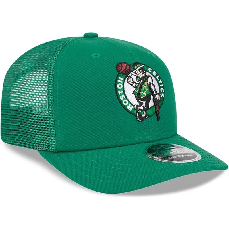 cepur-izliekta-truckeris-zals-snapback-9seventy-stretch-snap-evergreen-no-boston-celtics-nba-no-new-era