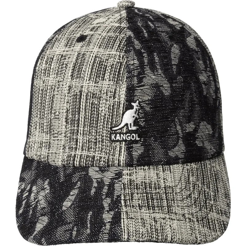 schwarze-verstellbare-curved-cap-denim-mashup-black-topstitch-von-kangol