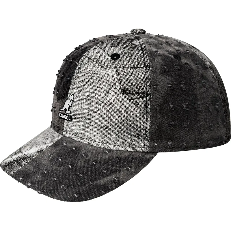 cepur-izliekta-melns-regulejams-denim-mashup-black-trompe-l-oeil-no-kangol cepur-izliekta-melns-regulejams-denim-mashup-black-trompe-l-oeil-no-kangol