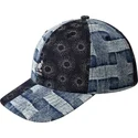 cepur-izliekta-zils-regulejams-denim-mashup-blue-picnic-no-kangol