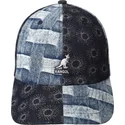blaue-verstellbare-curved-cap-denim-mashup-blue-picnic-von-kangol