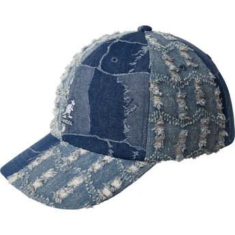 Cepur izliekta zils regulējams Denim Mashup Medium Blue no Kangol