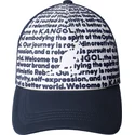 kangol-fine-print-navy-blue-trucker-hat