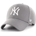 casquette-courbee-grise-fonce-snapback-mvp-new-york-yankees-mlb-47-brand