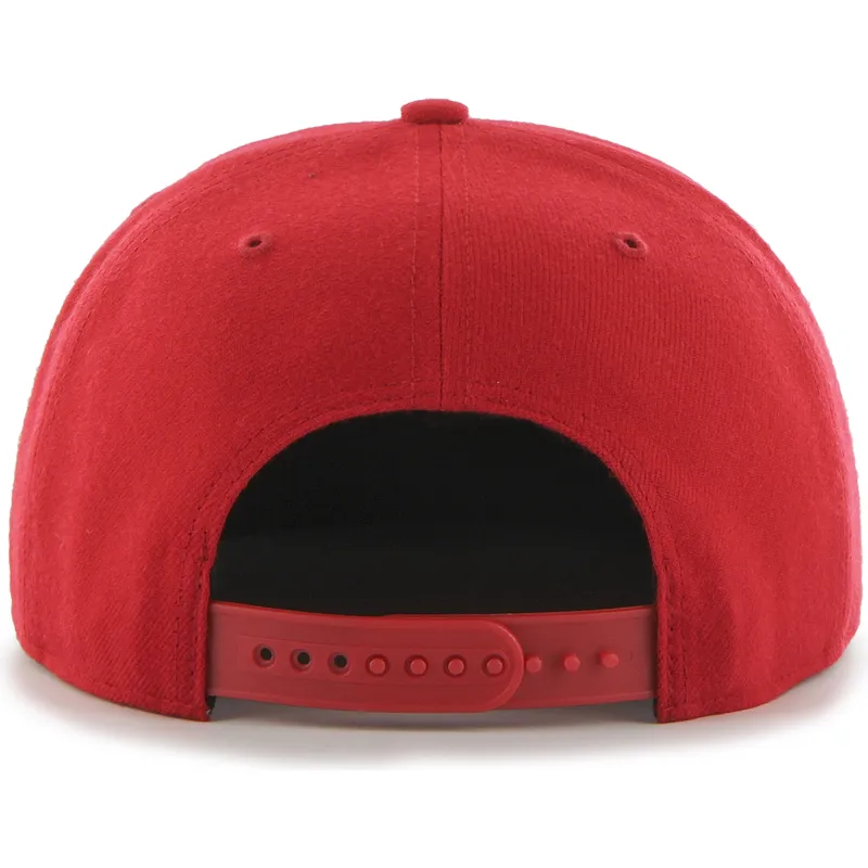 cepur-plakana-sarkans-snapback-captain-no-shot-no-new-york-yankees-mlb-no-47-brand