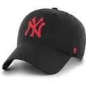 cap-izliekta-black-adjustable-strap-clean-up-eight-bit-hero-no-new-york-yankees-mlb-no-47-brand