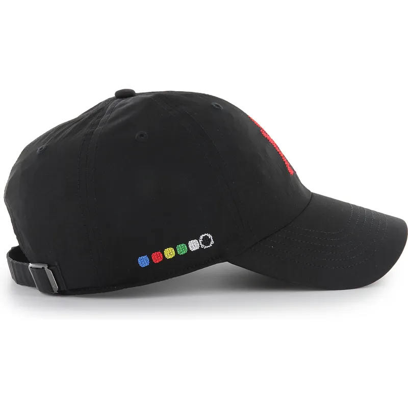 cap-izliekta-black-adjustable-strap-clean-up-eight-bit-hero-no-new-york-yankees-mlb-no-47-brand