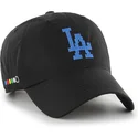 cap-izliekta-black-adjustable-strap-clean-up-eight-bit-hero-no-los-angeles-dodgers-mlb-no-47-brand