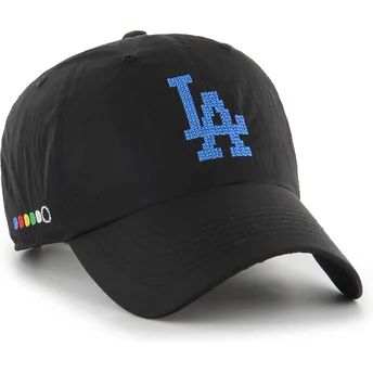 Cepur izliekta melns regulējama lente Clean Up Eight Bit Hero no Los Angeles Dodgers MLB no 47 Brand
