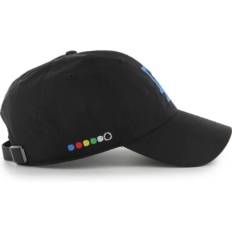 47-brand-curved-brim-clean-up-eight-bit-hero-los-angeles-dodgers-mlb-black-adjustable-cap