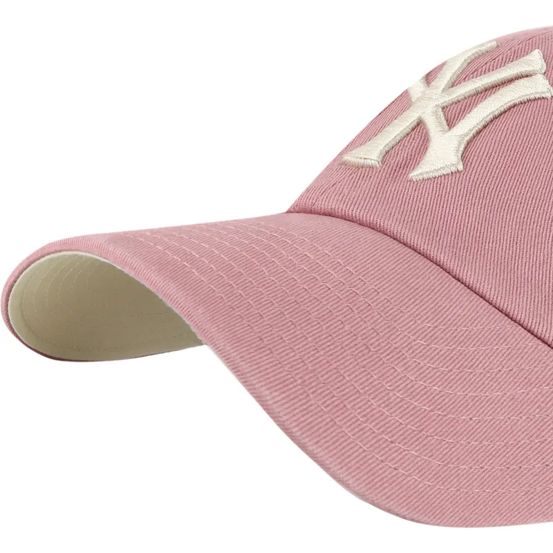 cepur-izliekta-roza-regulejams-clean-up-ballpark-no-new-york-yankees-mlb-no-47-brand