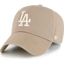 casquette-courbee-marron-ajustable-clean-up-ballpark-portabella-los-angeles-dodgers-mlb-47-brand