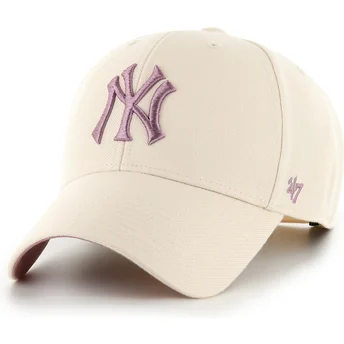 Cepur izliekta bēšs snapback MVP Ballpark no New York Yankees MLB no 47 Brand