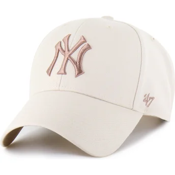 Cap izliekta beige snapback marrón MVP Ballpark no New York Yankees MLB no 47 Brand